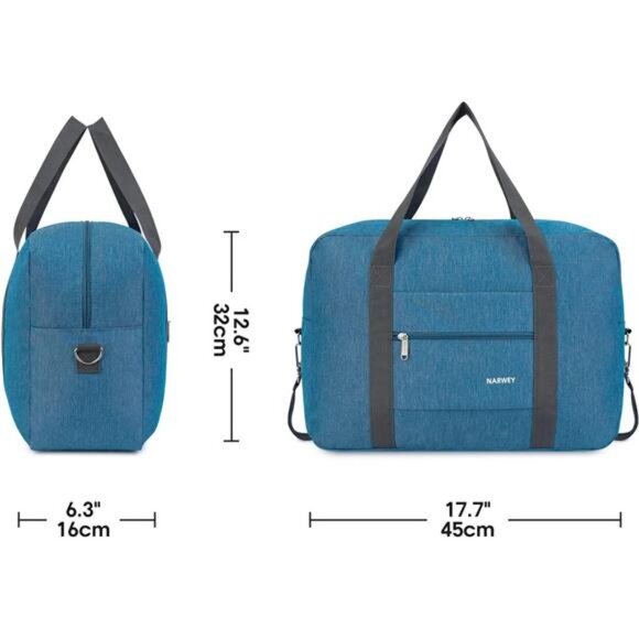 For Spirit Airlines Personal Item Bag 18x14x8 Foldable Travel Duffel Bag Tote - Picture 7 of 8